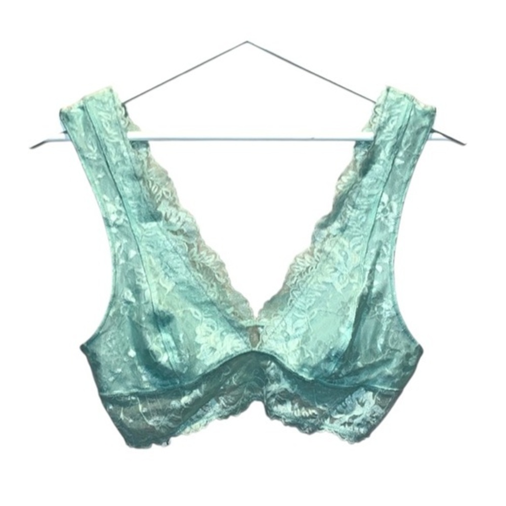 Free People Women’s Mint Green Miss Dazie Lace Bralette Size Small